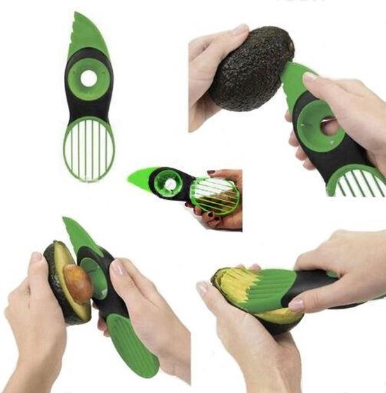 Schil en ontpit avocado gemakkelijk en snel met deze avocado snijder - Jilzi