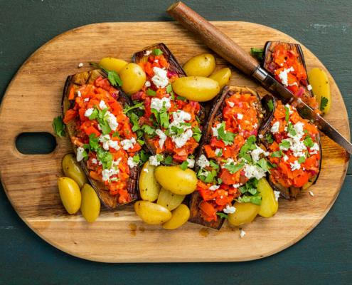 Jilzi - Recept Ikarische Gevulde Aubergine