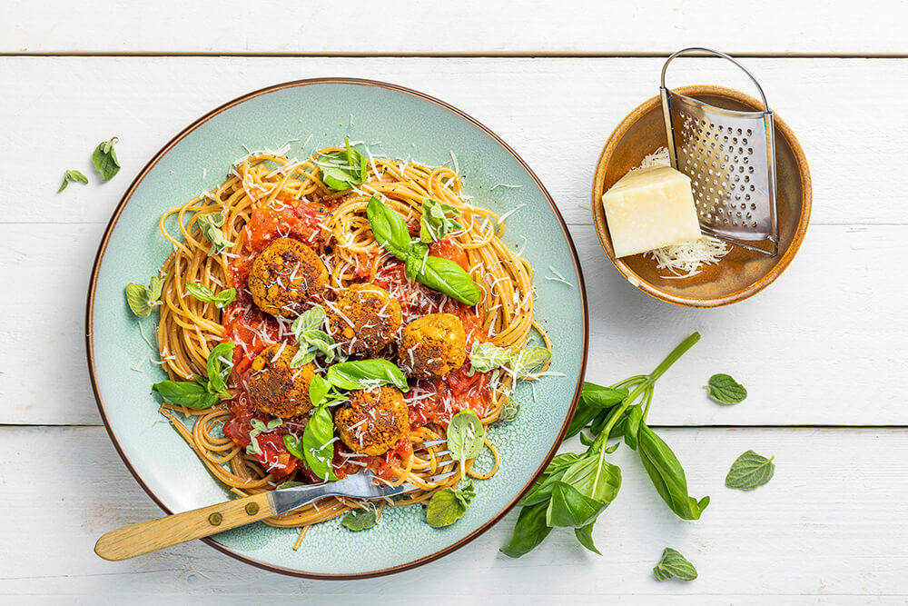 Jilzi - recept Spaghetti met Vegetarische Balletjes