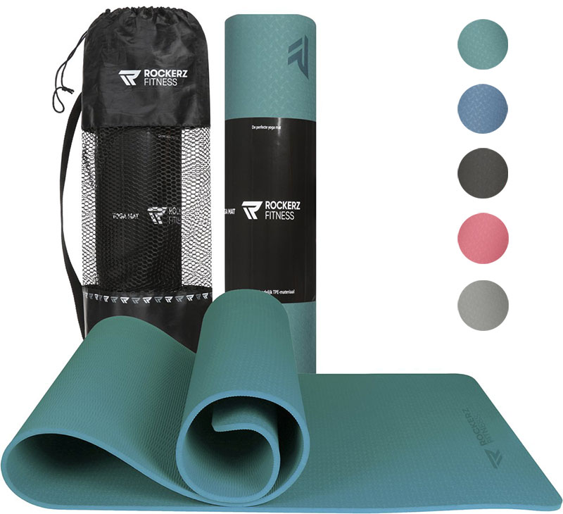 Luxe yoga mat in meerdere kleuren voor comfortabel thuis sporten